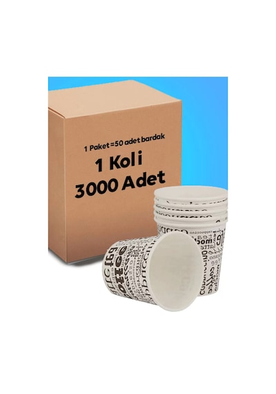 BARDAK 6.5 Oz Karton Bardak 3000 Adet