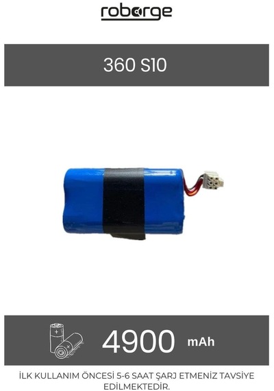 360 Vacuum Mop Cleaner S10 Robot Süpürge Uyumlu Batarya 4900 Mah - Muadil Ürün