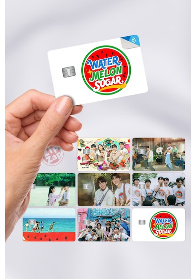 Twinkling Watermelon- K Drama Kdrama Kart Kaplama Yapışkanlı Folyo Sticker 8 Adet Çok Renkli