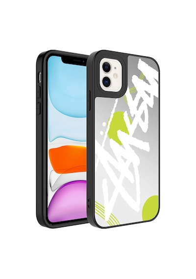 Apple Uyumlu iPhone 12 Kılıf Aynalı Desenli Kamera Korumalı Parlak Zore Mirror Kapak