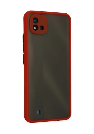 Realme C11 2021 Uyumlu Kılıf Montreal Silikon Kapak - Kırmızı