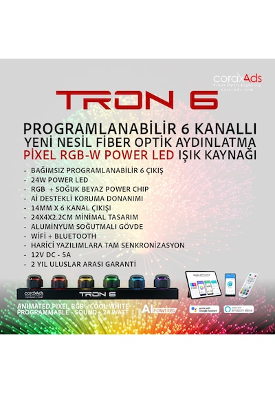 Hamam, Sauna, Spa Aydınlatma Ambiyans Tavan Yıldız Fiber Optik Seti - Mini Çok Renkli