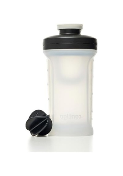 Sızdırmaz Tasarımlı 590 Ml Kapasiteli Spor Shaker, Siyah