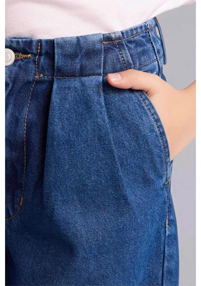 Defacto Wıde Leg Geniş Paça Jean Pantolon Kız Çocuk G9426a826smnm28 Mavi-nm28