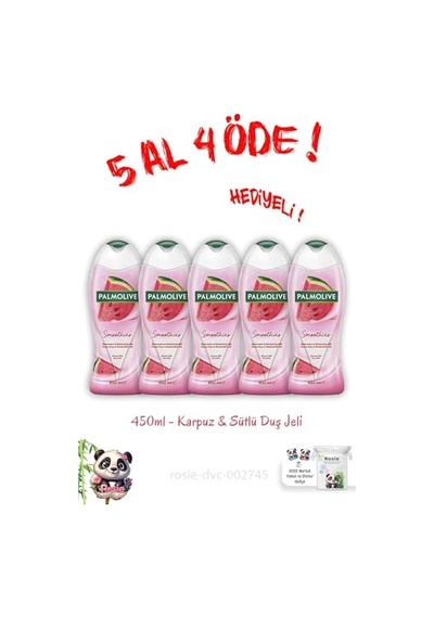 Al 5 Öde Kisses Duş Jeli 750 Ml Ve Rosıe 285 ML