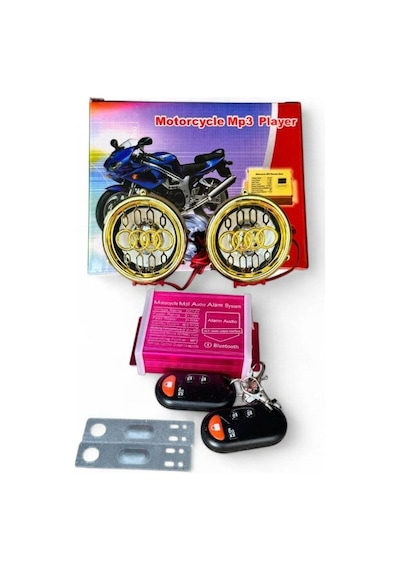 Motosiklet Alarm + Mp3 Çalar + Usb Şarj + Bluetooth Audi Model