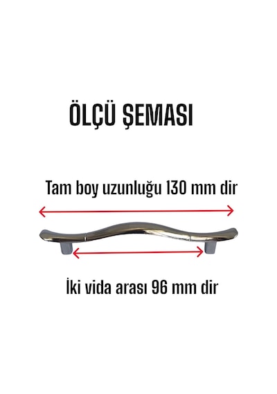 Ördek Kulp Krom 96 Mm Kulp Mobilya Mutfak Dolabı Çekmece Dolap Kapak Kulpu Kulbu Metal Kulp 8 Adet