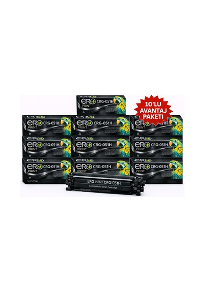 Crg-051h / Canon İ-sensys Mf-267dw Uyumlu Toner - 10'lu  Paket
