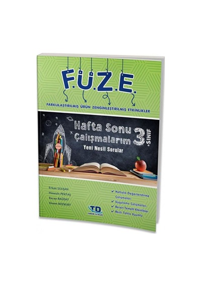 3. Sınıf Füze Hafta Sonu Çalışmalarım Yeni Nesil Sorular / Tandem Yayınları / 9786257194377
