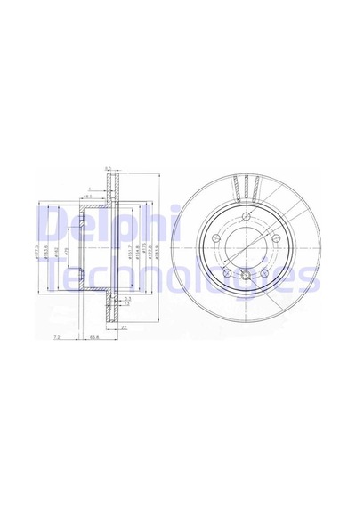 Delphı Fren Dıskı On Bmw E81 E87 F20 F21 F22 F23 F87 Delphı Bg3899c 34116792215