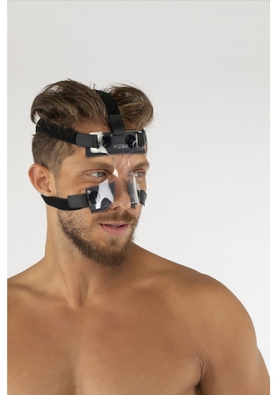 Sporcu Burun Koruyucu Maske Siyah-beyaz