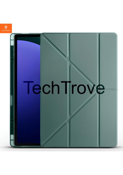 Samsung Galaxy Tab S10 Ultra Kılıf Kalem Bölmeli Stand Olabilen Standlı Tablet Kılıfı Kapaklı Kılıf