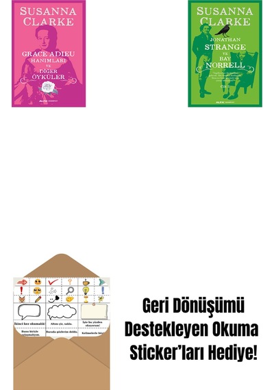 Grace Adieu Hanımları Ve Diğerleri + Jonathan Strange Ve Bay Norrell - 3 + Okuma Sticker'ları