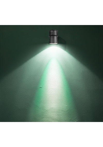Tekli Çağlayan Aplik Ip54 Dış Mekan Zita Bahçe Aydınlatma Duvar Apliği + Gu10 Led Ampul Yeşil
