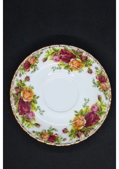 Old Country Roses Serisi Antika Porselen Ekmek Tabağı 16 Cm Kırmızı