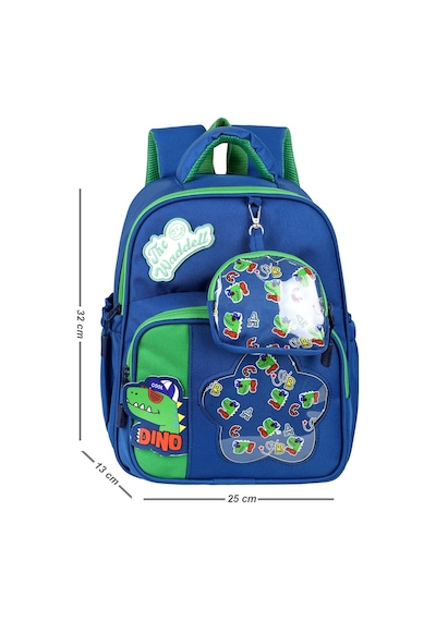 Waddell Twill Seffaf Desenli Dinazor Erkek Cocuk Kres Anaokul Okul Oncesi Cantasi Kucuk Mini Cuz Lacivert