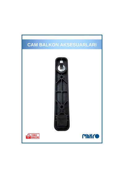 Cam Balkon Açma Kolu Push Kol Siyah