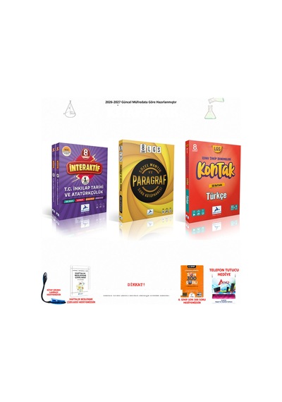 Paraf 8. Sınıf Sözel Mantık Ve Paragraf, İnkılap 3 Kitap Seti