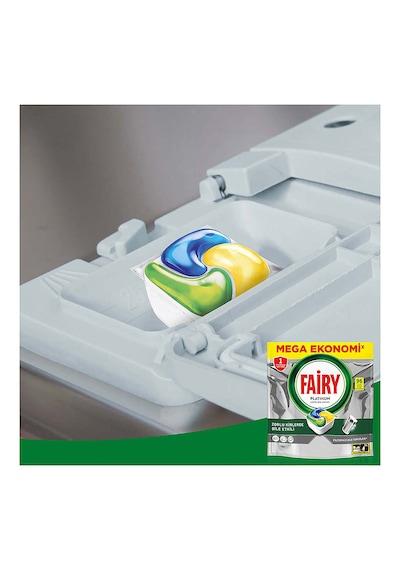 Fairy Platinum Bulaşık Makinesi Kapsülü 96 Tablet Yıkama Limon Kokulu