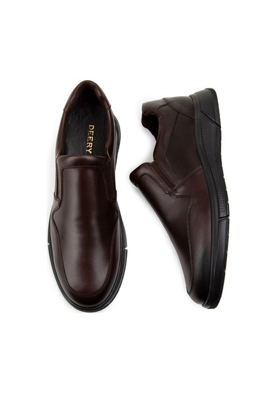 Deery Hakiki Deri Kahverengi Loafer Erkek Ayakkabı - 01874mkhvc01 Kahverengi