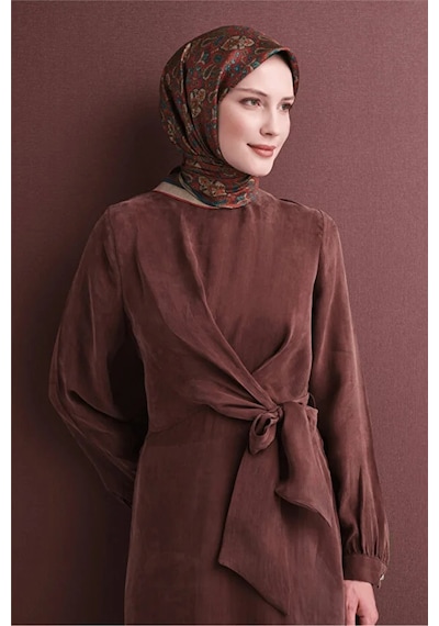 Armine Sura İpek Eşarp 2026-2027 - Sonbahar Kış-asm9609-03 Kiremit