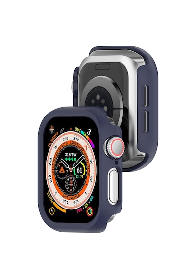 Apple Uyumlu  Watch 10. Nesil 42 mm Rubber Sert Plastik Koruma Kasa Kılıfı