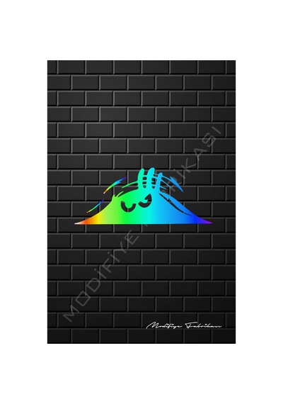 Bagajdan Bakan Adam Oto Sticker - Hologram - 20 X 8 Cm
