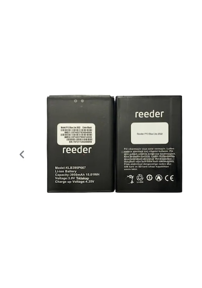 Reeder P13 KLB395P667 Blue Max Lite 2022 Batarya Pil