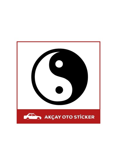 Yın Yang Sticker Iyilik Ve Kötülük Oto Sticker Yin Yang Sticker