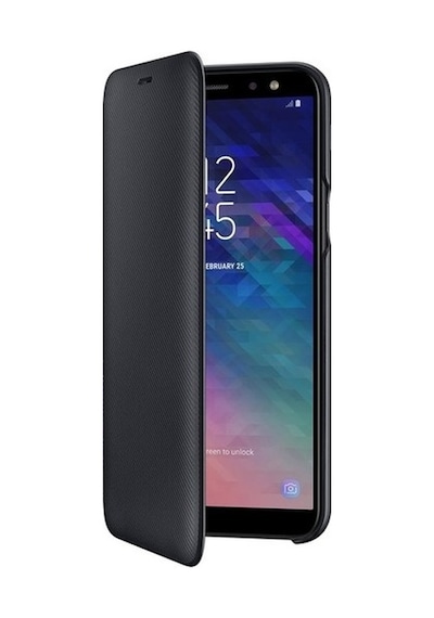 Galaxy A6 2018 İle Uyumlu Wallet Cover Kılıf Siyah Ef-wa600cbegww
