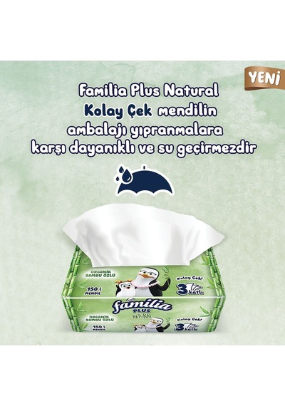 Familia 2700 Adet 18paket Plus Natural Çek Al Mendil 150li 18 Paket X 150 Yaprak