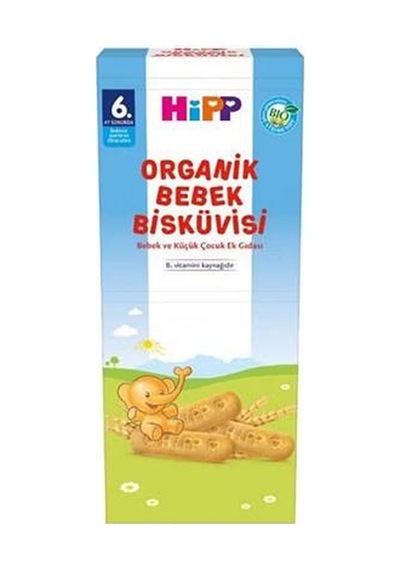 Organik Bebek Bisküvisi 180gr 1 Adet