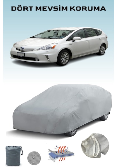 Toyota Prius V/prius+ 2015 - 2021 Araba Brandası Oto Branda Gri