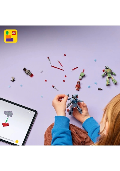 LEGO® ǀ Marvel Iron Man ve War Machine, Hammer İnsansız Hava Araçlarına Karşı 76320 -7 Yaş ve Üzeri Çocuklar için Oyuncak Yapım Seti (204P)