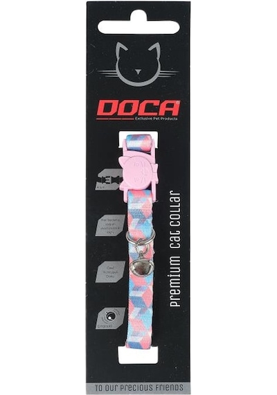 Doca Premium Cube Desenli Kedi Boyun Tasması