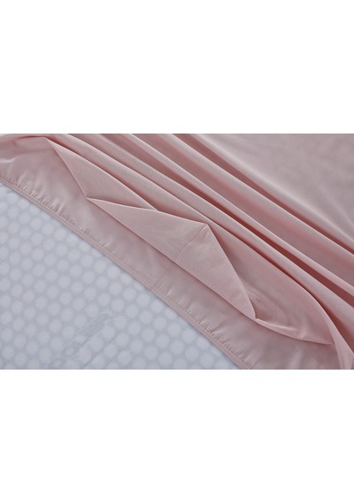 Doqu Home Colourful Fitted Çarşaf Tek Kişilik - Pudra
