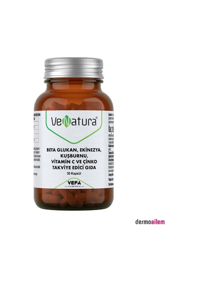 Venatura Beta Glukan, Ekinezya, Kuşburnu, Vitamin C Ve Çinko 30 Kapsül