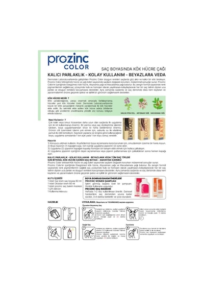 Prozinc Color Saç Boyası 7.1
