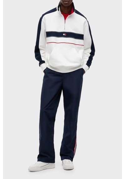 Tommy Jeans Pamuk Regular Fit Yarım Fermuarlı Dik Yaka Sweat Erkek Sweat Dm0dm23244 Ybl Beyaz Tommy Jeans Pamuk Regular Fit Yarım Fermuarlı Dik Yaka Sweat Erkek Sweat Dm0dm23244 Ybl Beyaz