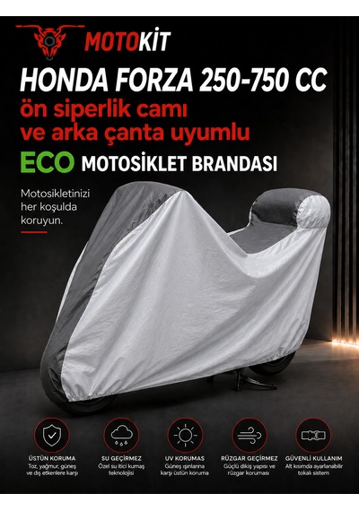 Honda Forza 250-750 Cc Modelleriyle Uyumlu Eco Motosiklet Brandası