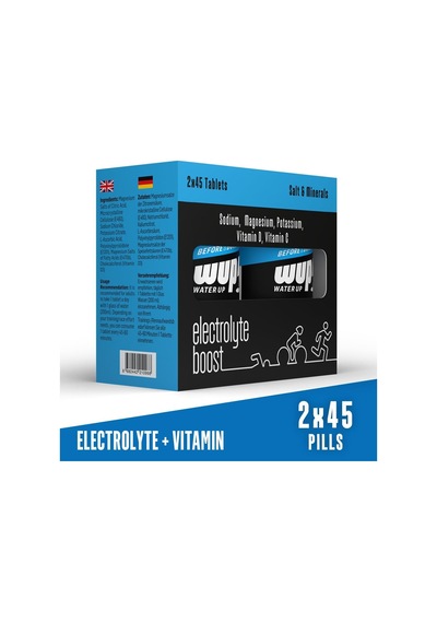 Wup Electrolyte Boost, Sodyum, Potasyum, Magnezyum, Tuz Hapı, 45x2 Çiğneme Tableti, Aromasız
