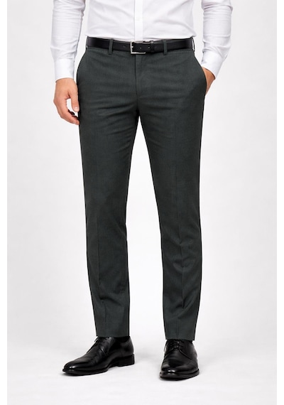 Classics Men Caserta Klasik Fit Likralı Erkek Kanvas Pantolon - 7517 haki
