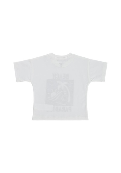 Civil Baby Chasin Waves Baskılı 6-18 Ay Tişört - Ekru