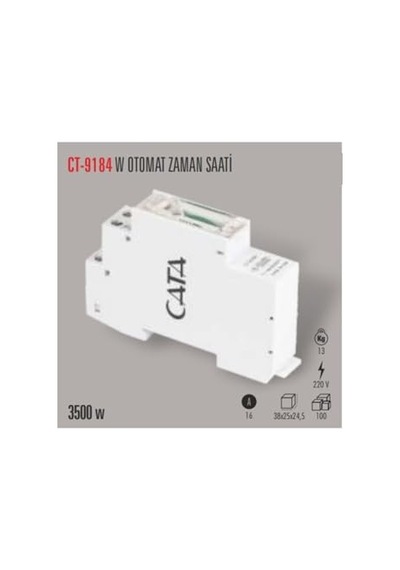 Ayrex Ct 9184 W Otomat Tipi Zaman Saati 3500w Ct-9184