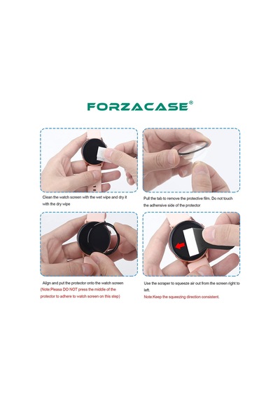 Forzacase Xiaomi Watch S3 İçin Çerçeveli Tam Kaplayan 3d Pet Ekran Koruyucu Film - Fc016 Şeffaf