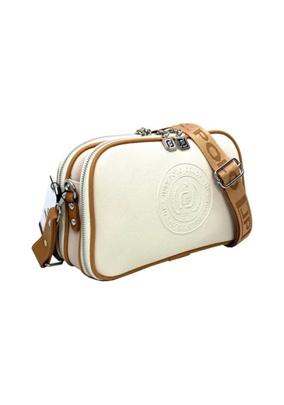 Just Polo Kadın Lakost Ayarlanabilir Askılı Çapraz Omuz Çantası Shoulder Bag Bej