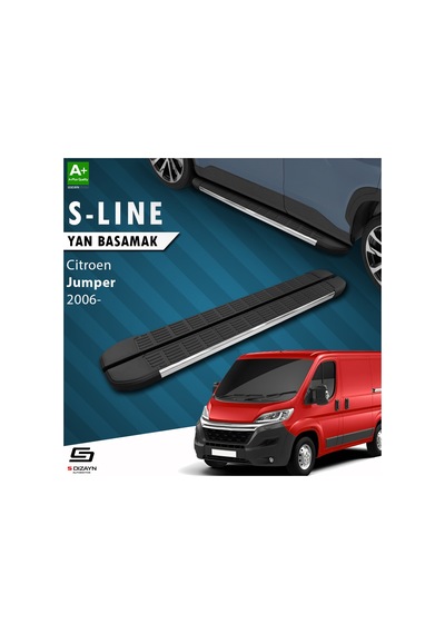 S-dizayn Citroen Jumper 3 Kısa Şase S-line Krom Yan Basamak 203 Cm 2006-2022 A+ Kalite