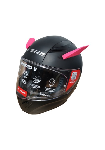 Motospartan Kask Süsü Kanat Pembe