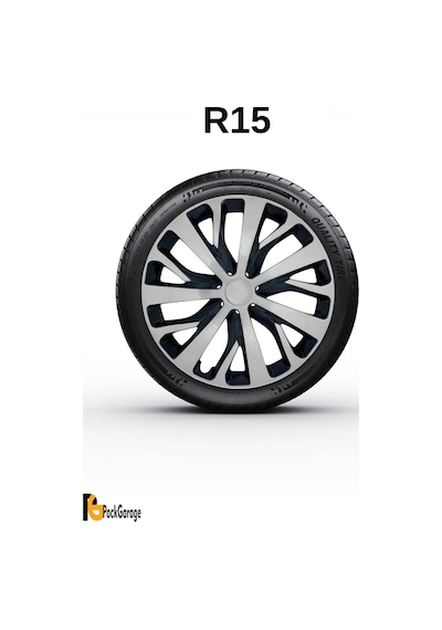 Ford Courier 15'' İnç Jant Kapağı 4 Adet Siyah Gri C111