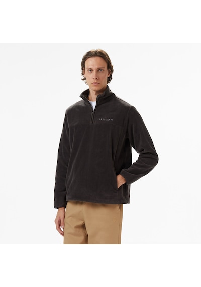 United4 Unıted4 Erkek Gri Half Zip Sweatshirt Romeo Gri